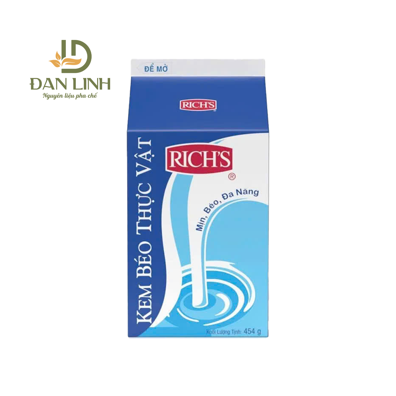 Kem Béo Rich's lùn hộp 454g