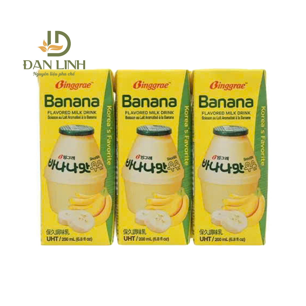 Sữa Chuối HQ Binggrae (Lốc 6 hộp) 200ml