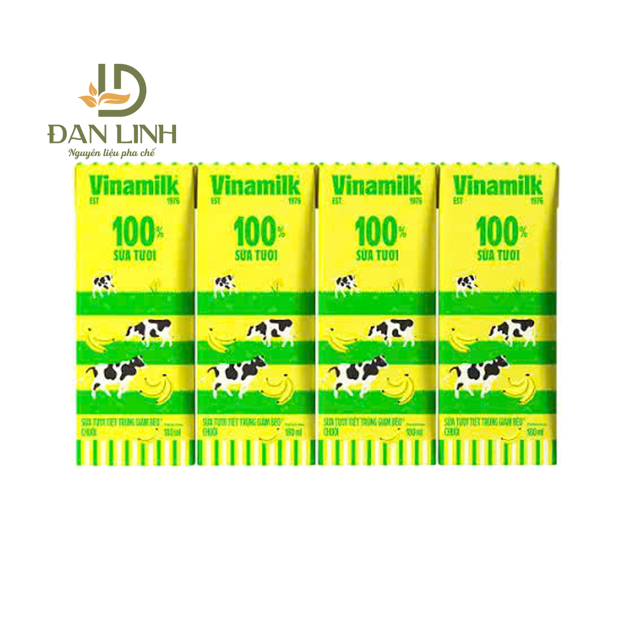 Sữa Chuối Vinamilk (Lốc 4 hộp) 180ml