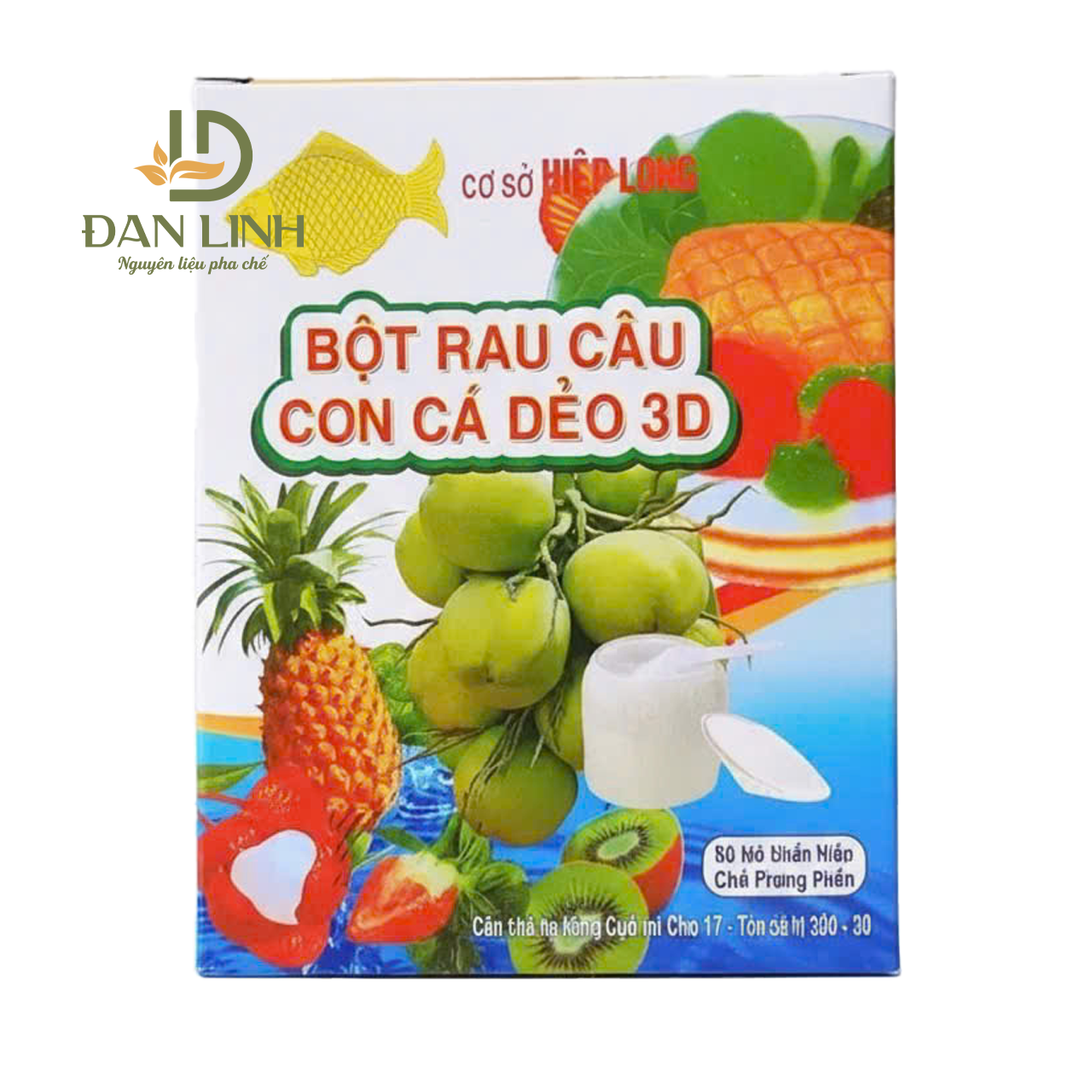 Bột Rau Câu Con Cá Dẻo ( Hộp 12 gói) 65k